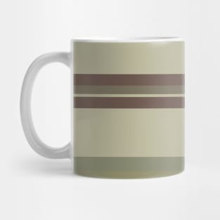 A particular blend of Quincy, Grey Brown, Brown Grey, Sage and Artichoke stripes. Mug